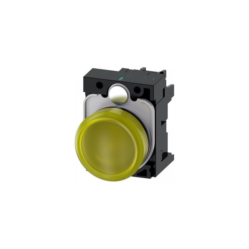 Piloto LED Plast 22mm Am 24VAC/DC B/torn 3SU1102-6AA30-1AA0 — Siemens — Siemens