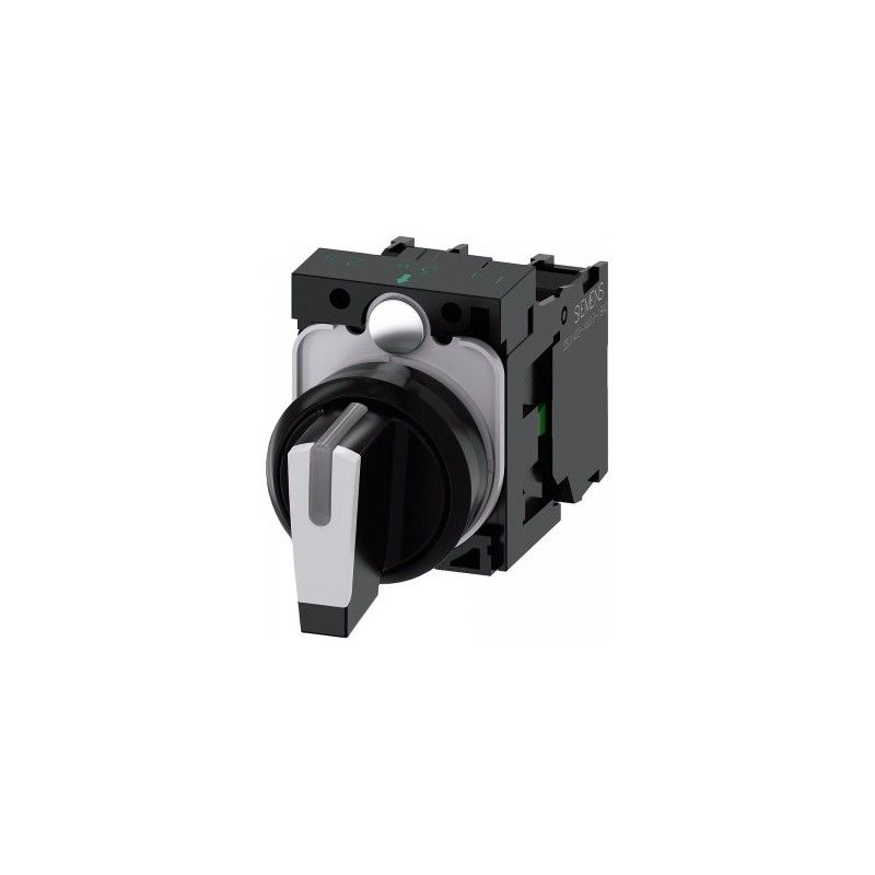 Selector Plast 3POS Con Retor I-o-ii 2NA Ne B/torn 3SU1100-2BM60-1NA0 — Siemens — Siemens