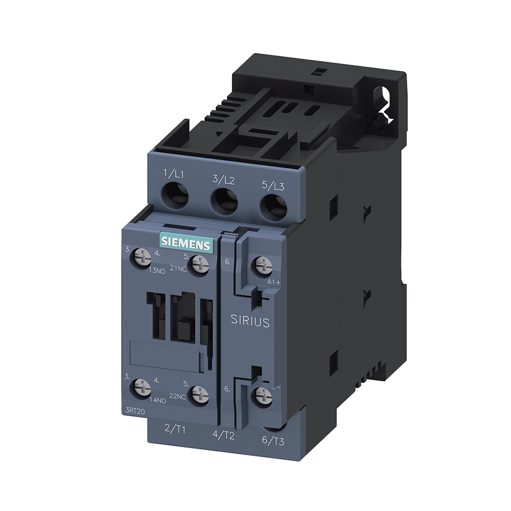 Contactor 12A bobina 24VDC 1NA+1NC 3RT2024-1BB40 Siemens — Siemens