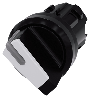 Selector Lum 2 Pos 22mm Redondo Plastico Blanco 3SU1002-2BF60-0AA0 — Siemens — Siemens
