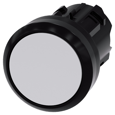 Pulsador 22mm Plast Blanco Rasante con Momentaneo 3SU1000-0AB60-0AA0 — Siemens — Siemens