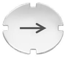 Placa Insertable para Pulsadores y Pulsador Luminoso, Rasante 3SB2901-4NA — Siemens — Siemens