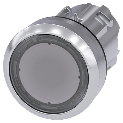 Cabeza Pulsador Luminoso Transparente 22mm Metal 3SU1051-0AB70-0AA0 — Siemens — Siemens