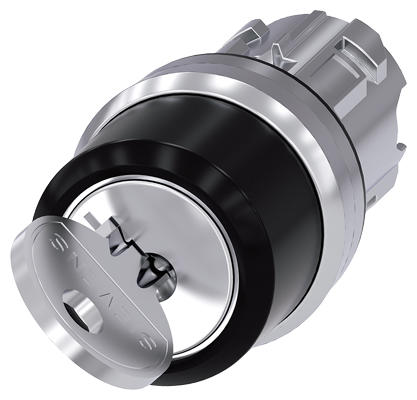 Interruptor Llave Ronis 22mm Redondo Metal SB30 C/2 Llaves 2 Posic. 3SU1050-4BF11-0AA0 — Siemens — Siemens