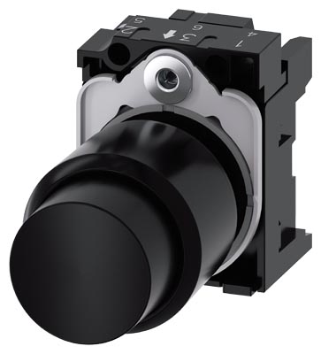 Pulsador Plast 22mm Ne Sal Con Ret (12mm) 3SU1200-0FB10-0AA0 — Siemens — Siemens