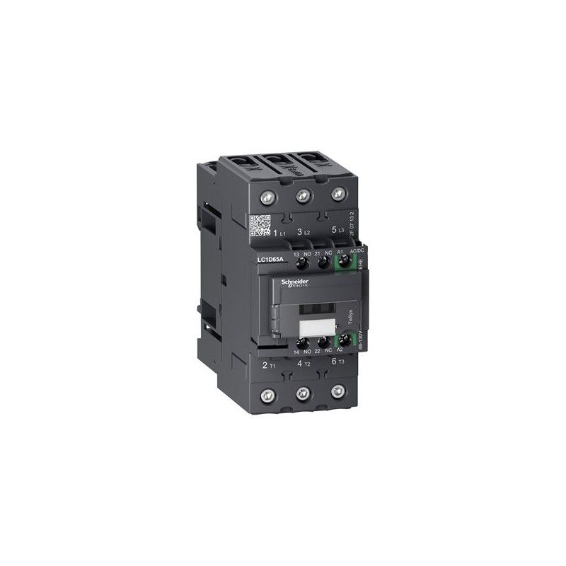 Contactor 65A bobina 130VAC 1NA+1NC LC1D65AEHE Schneider — Schneider Electric