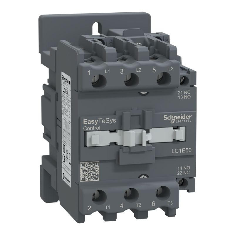 Contactor 3x50A bobina 220VAC LC1E50M5 Schneider — Schneider Electric
