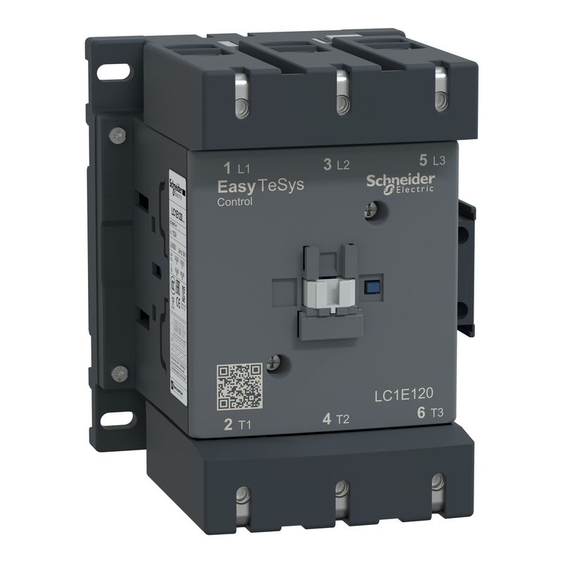 Contactor 3x120A bobina 220VAC LC1E120M5 Schneider — Schneider Electric
