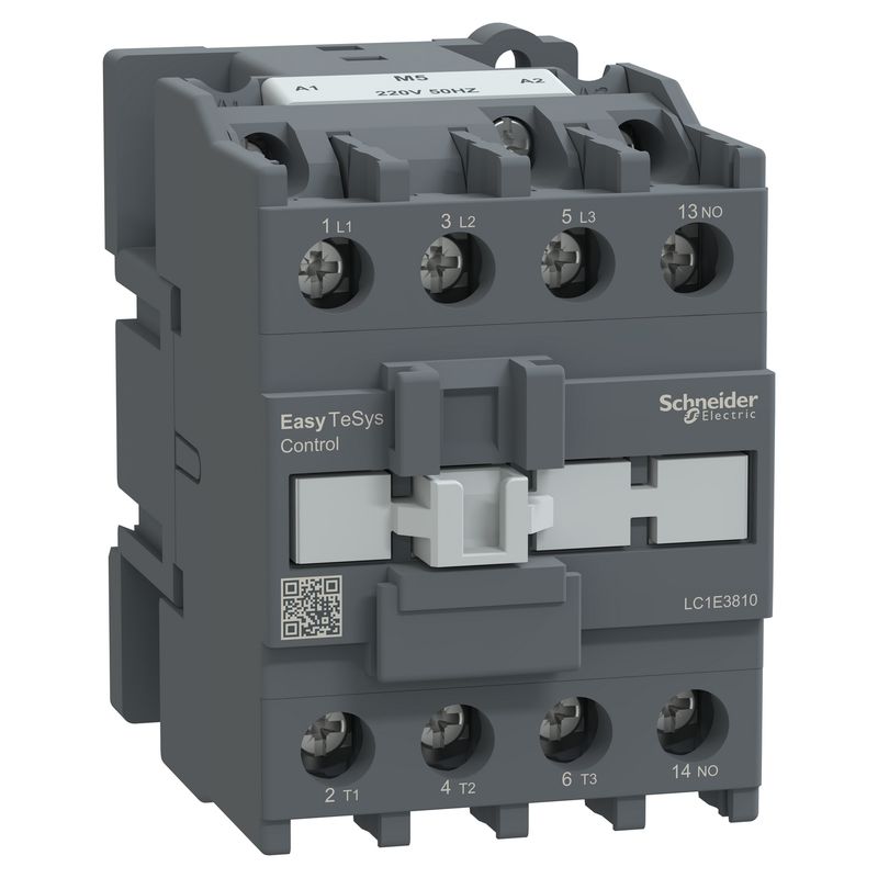 Contactor 3x38A bobina 220VAC LC1E3810M5 Schneider — Schneider Electric
