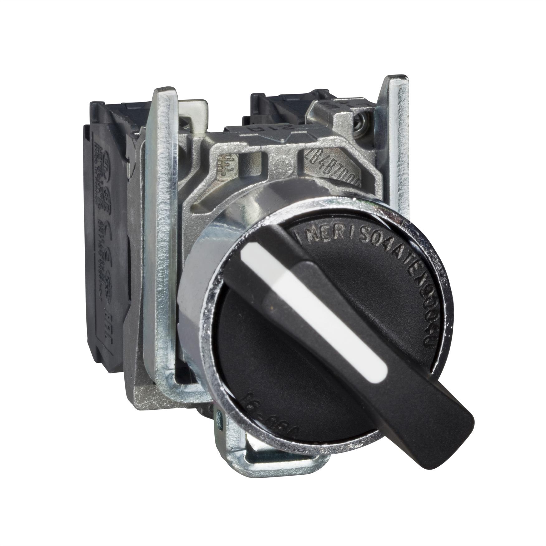 Selector Met Arm Man Corta 3POS Ret 2NA XB4BD53 — Schneider Electric — Schneider Electric