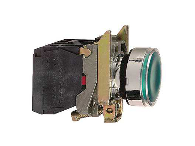 Pulsador Ras Lum Met Arm Nc+na 240V Vr XB4BW33M5 — Schneider Electric — Schneider Electric