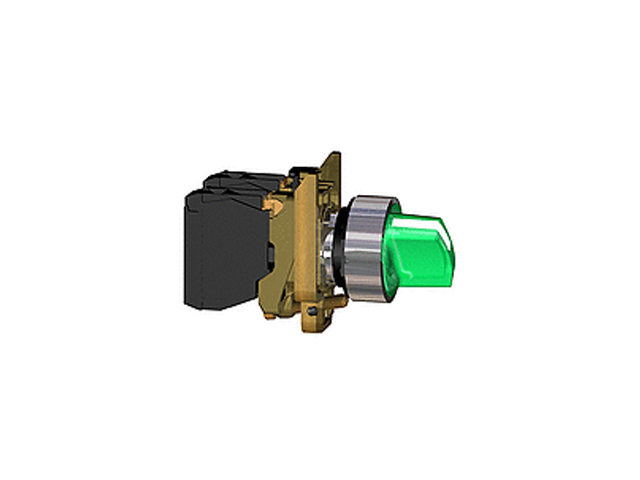 Selector Lum 2POS Met Arm Na+nc 240V Ve XB4BK123M5 — Schneider Electric — Schneider Electric