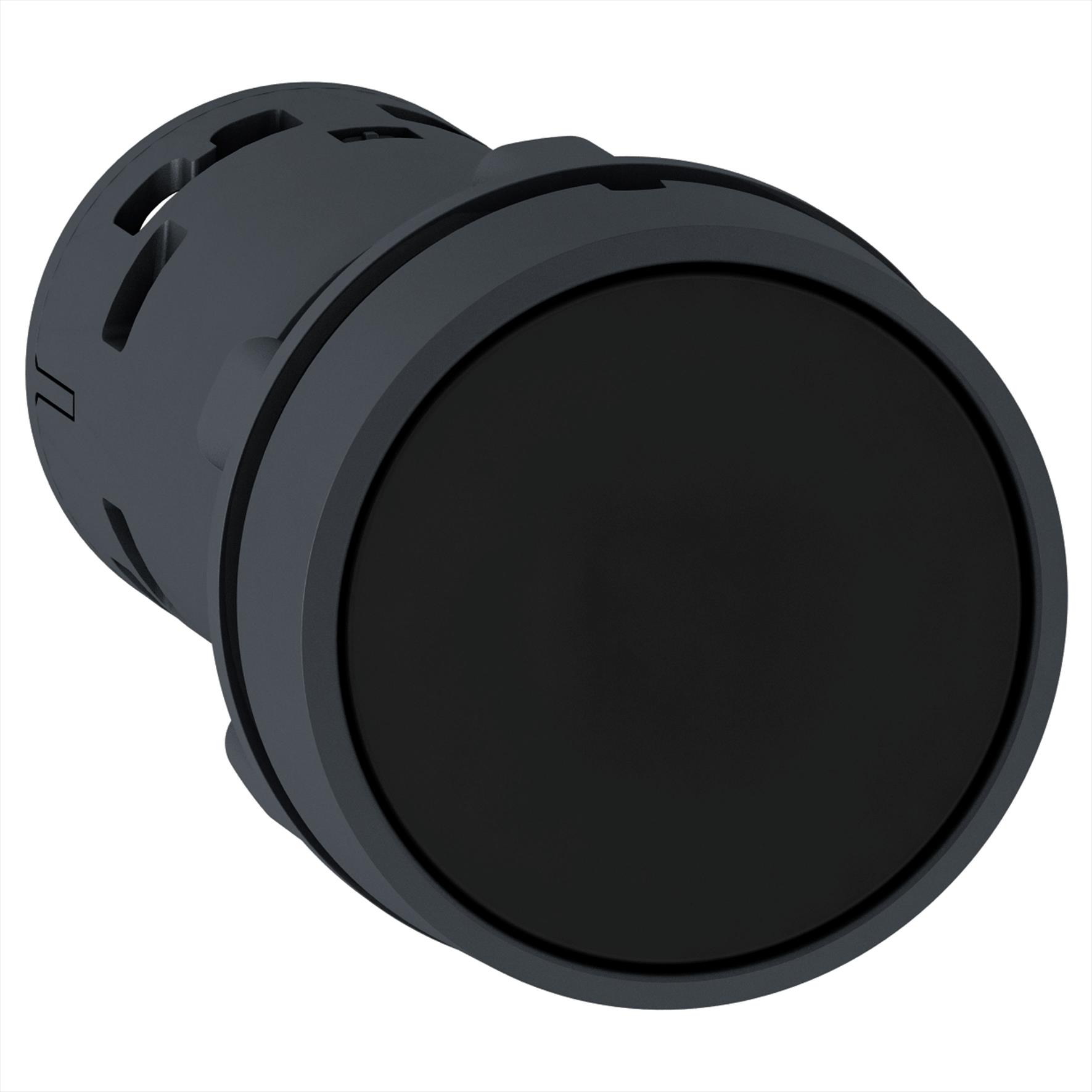 Pulsador 22mm Monolit Rasante Negro Spring Return NA XB7NH21 — Schneider Electric — Schneider Electric