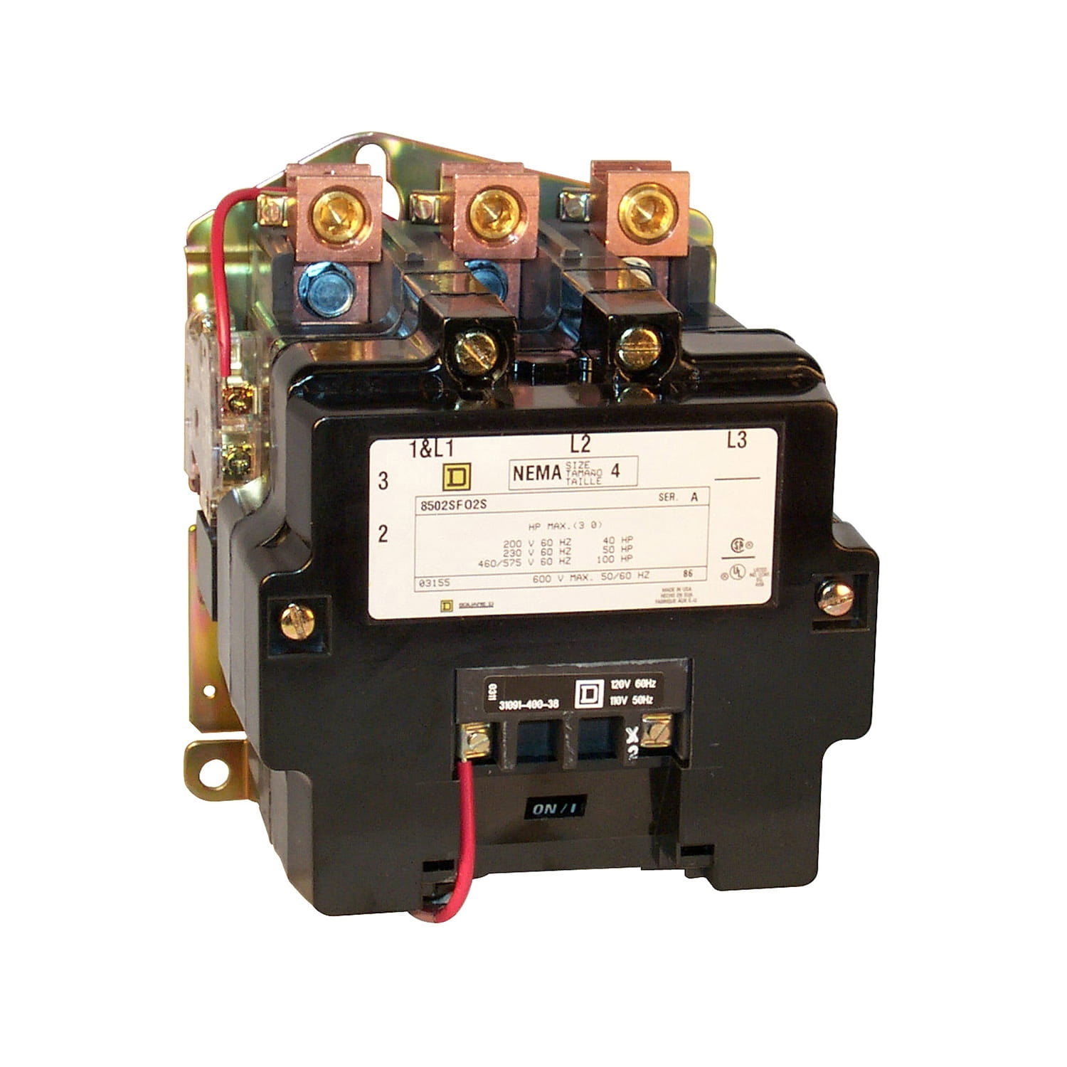 Contactor 3P bobina 110V 8502SFO2V02S Schneider — Schneider Electric