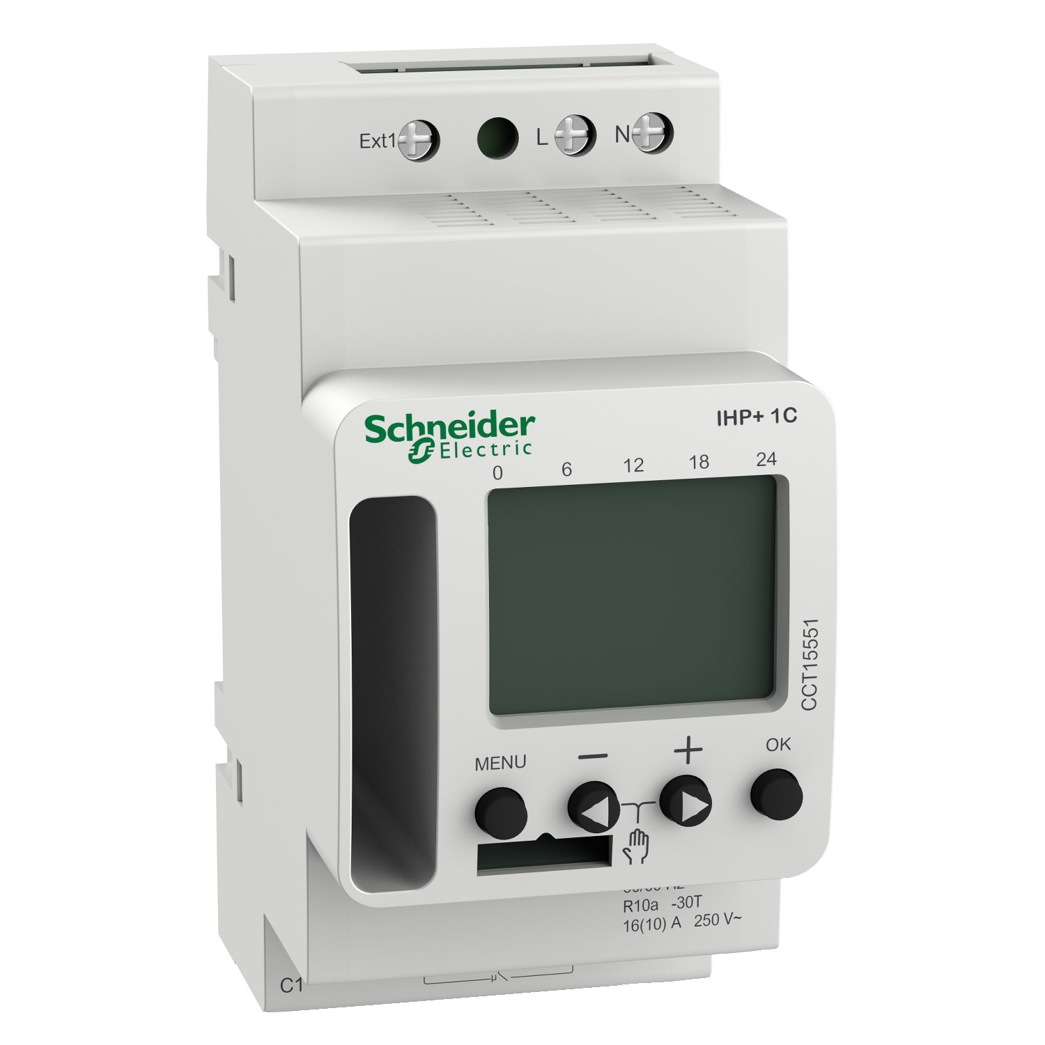 Interruptor HORARIO DIGITAL PROG 24 HRS/7 DIAS FUNCIONES ADICIONALES PROGRAM ROTACION CCT15551 Schneider Electric — Schneider Electric