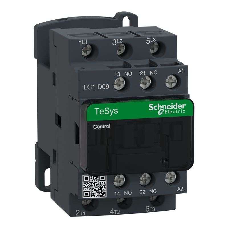 Contactor 9A bobina 48VAC NA+NC LC1D09E7 Schneider — Schneider Electric
