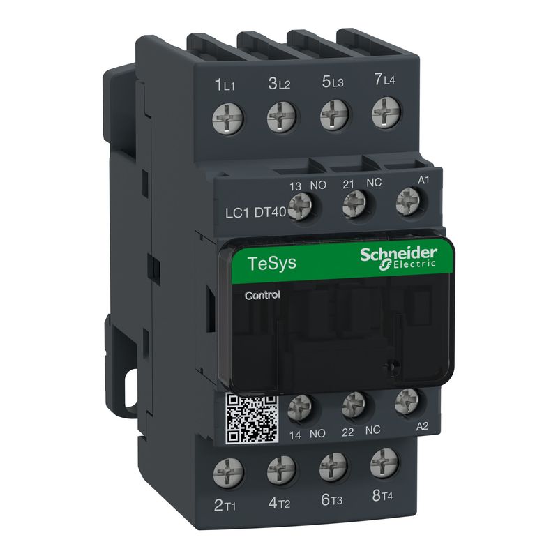 Contactor 4A bobina 220VAC 4NA LC1DT40M7 Schneider — Schneider Electric