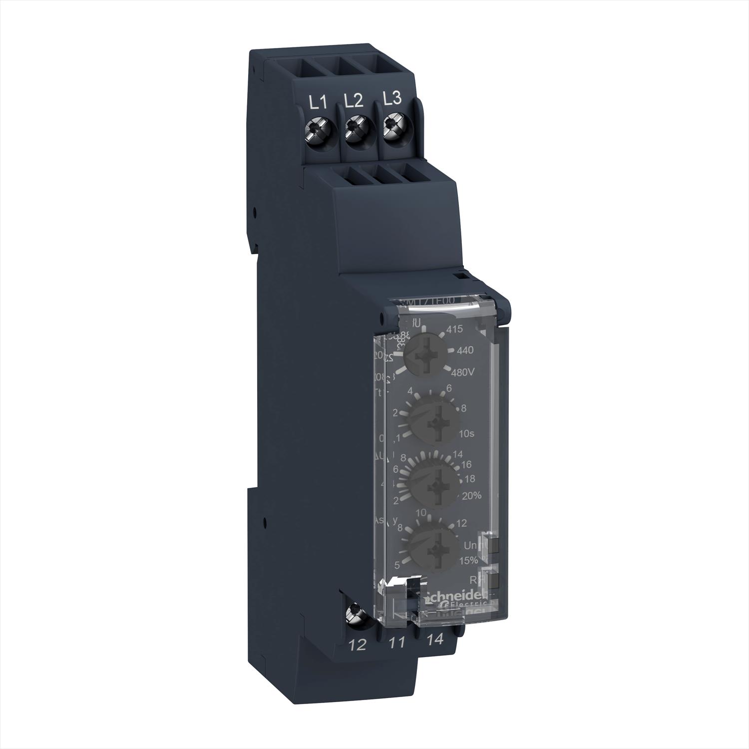 Relé SOBRE O SUB TENSION F/F 183-528VAC RM17UB310 Schneider Electric — Schneider Electric