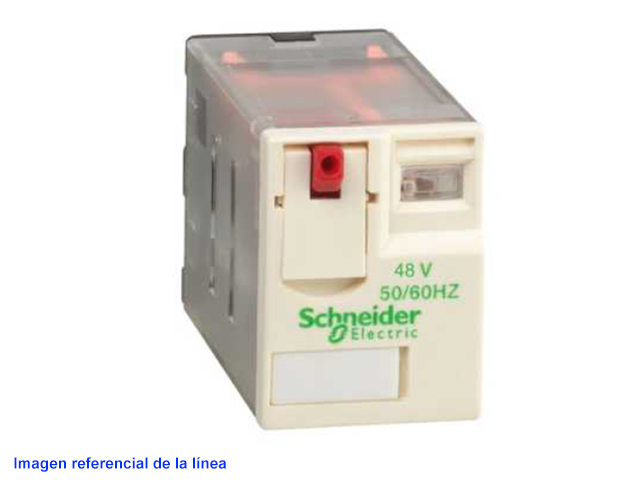 Relé MINIATURA 6A 4NANC 48VAC RXM4AB1E7 Schneider Electric — Schneider Electric