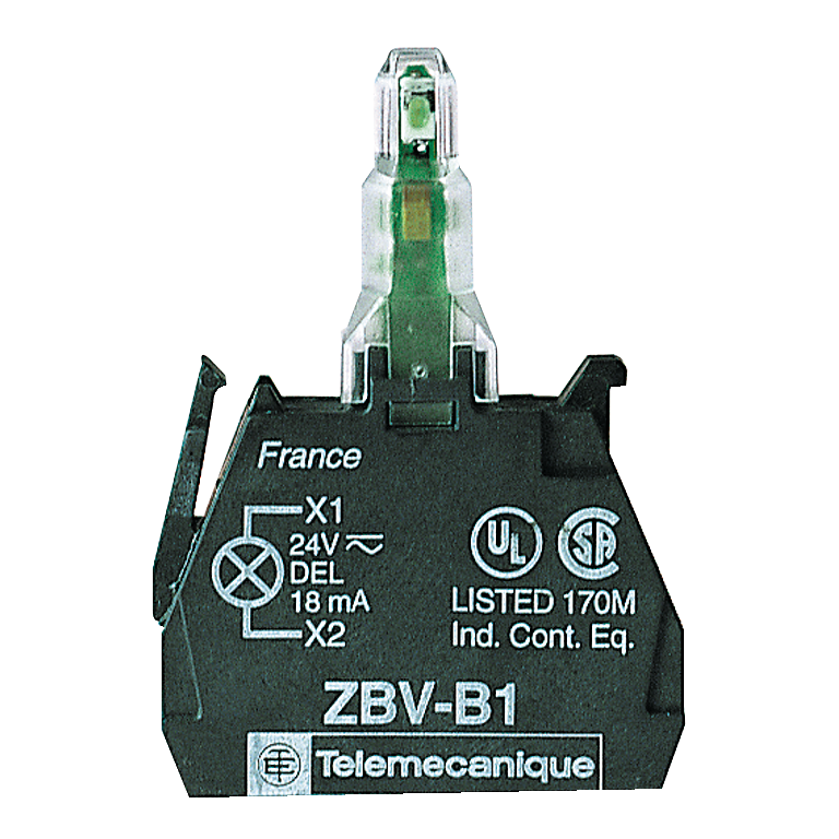 Bloque LED Bl 48-120VAC P/XB4-XB5 ZBVG1 — Schneider Electric — Schneider Electric