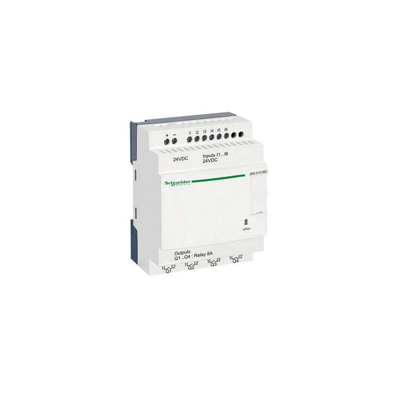 Zelio 6E/4S Rele Sin Reloj 24VCC Sin Pant SR2D101BD — Schneider Electric — Schneider Electric