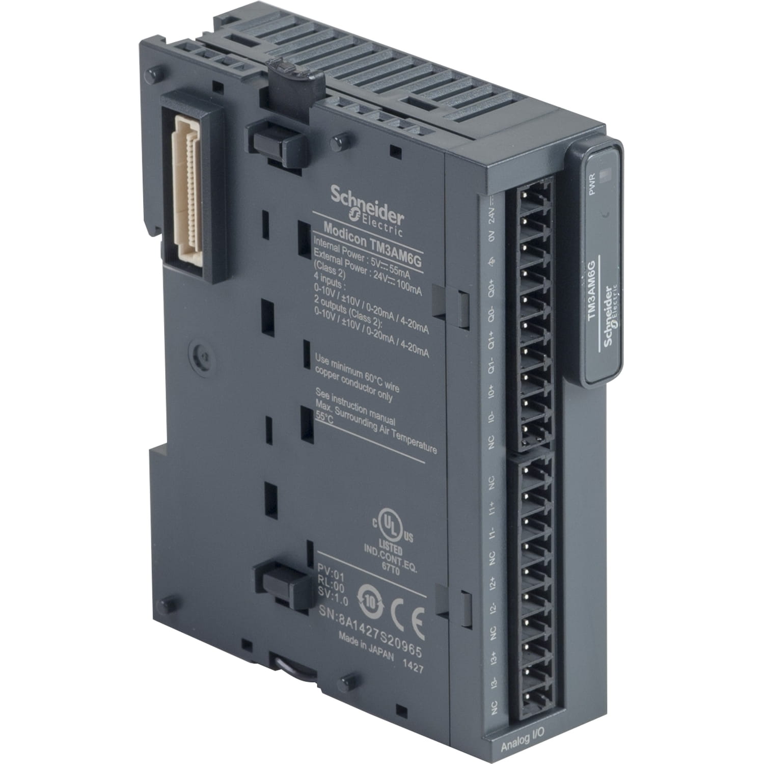 Modulo 4EA+2SA Tension/corr Resorte TM3AM6G M221 — Schneider Electric — Schneider Electric