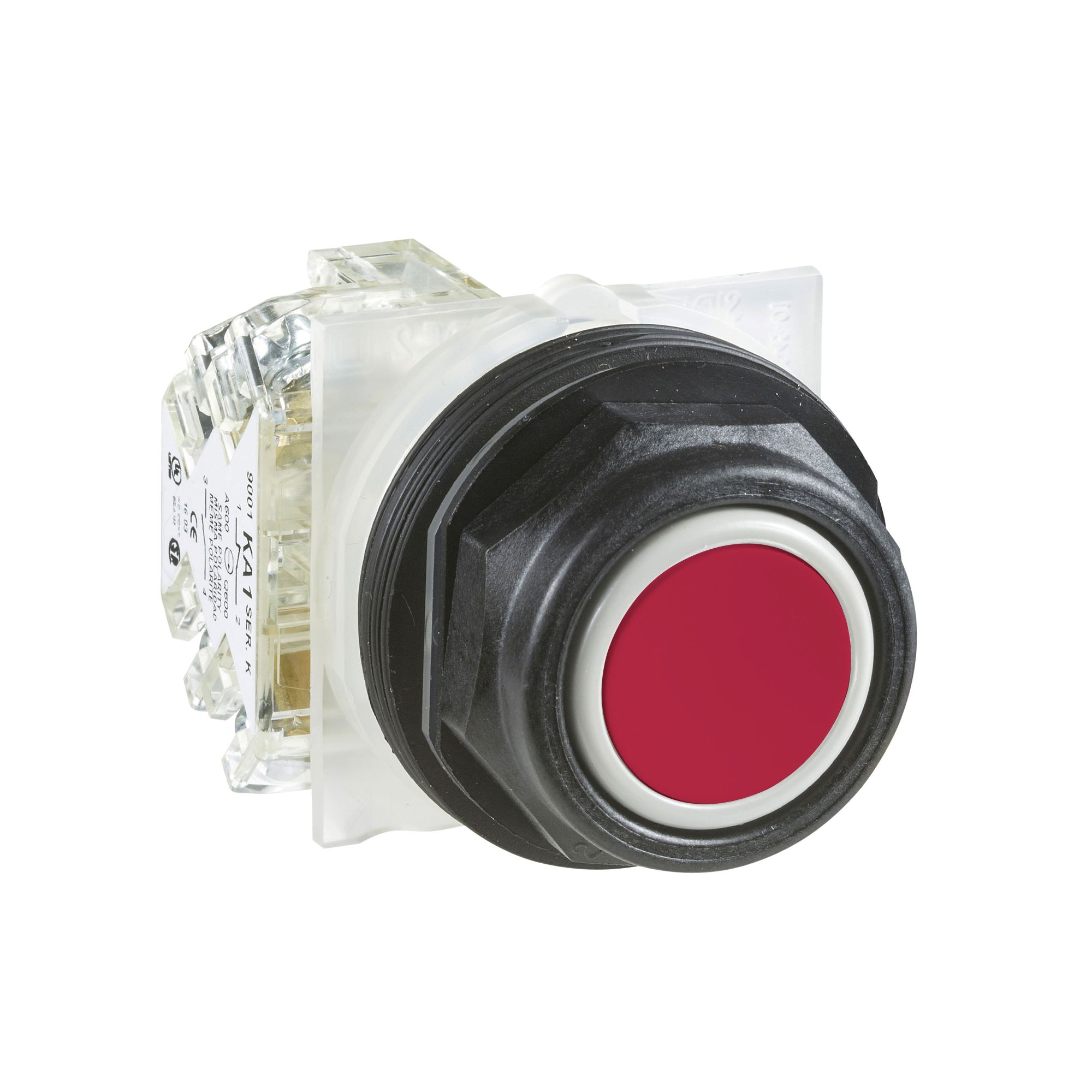 Pulsador NEMA 30mm Pla Ras Roj Na/nc 9001SKR1RH13 — Schneider Electric — Schneider Electric