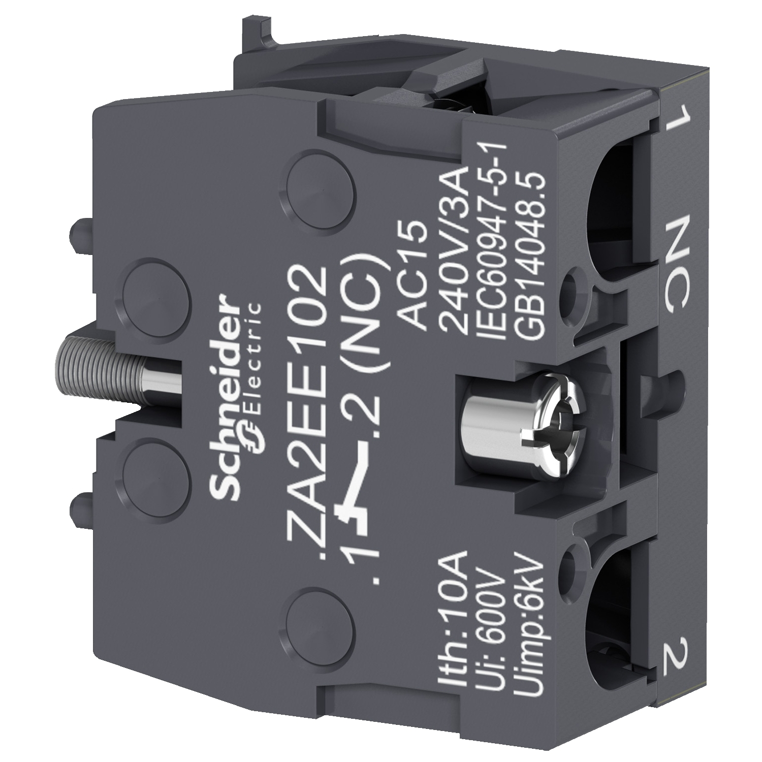 Bloque Contacto 1NC, Easy P/XA2 22mm. ZA2EE102 — Schneider Electric — Schneider Electric