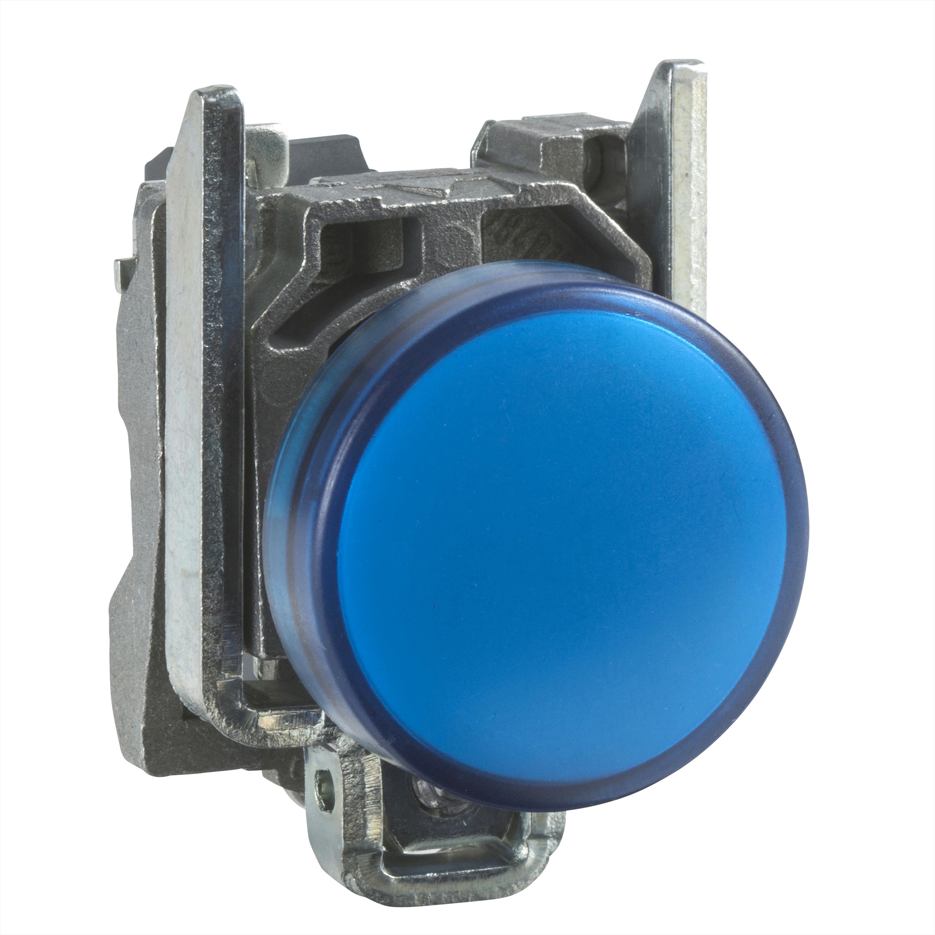 Luz Piloto 22mm Met Alico Rasante Azul 440-460V XB4BV8B6 — Schneider Electric — Schneider Electric