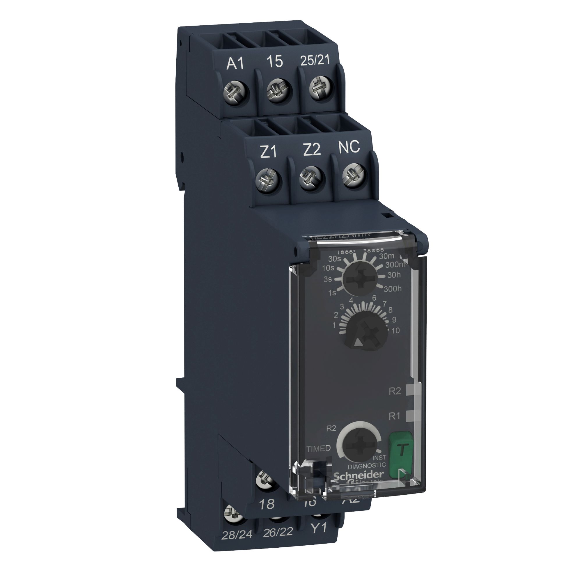 Relé ZELIO TEMP ON-DELAY 24/240 AC/DC 2 CA RE22R2AMR Schneider Electric — Schneider Electric