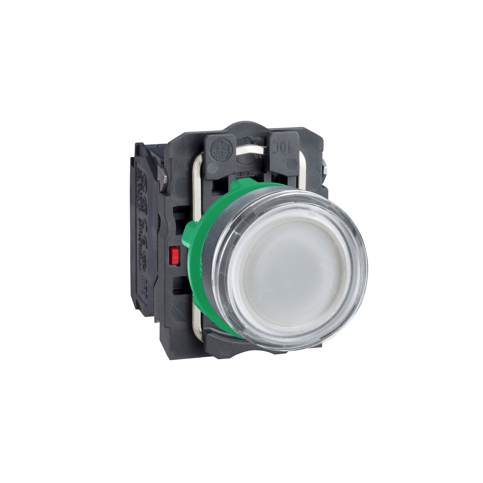 Pulsador Blanco Iluminado Completo 22 con Retorno 1NA + 1NC 24V XB5AW31B5 — Schneider Electric — Schneider Electric