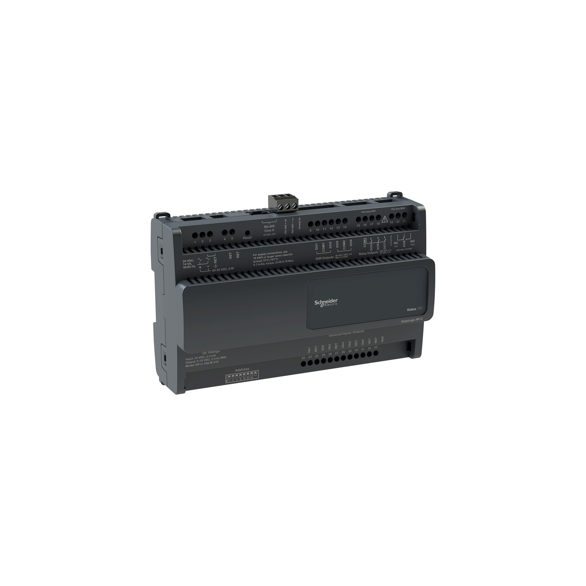 Controlador Easy Rp-c C/ 14 IO 24V SXWRCF16AM10001 — Schneider Electric — Schneider Electric