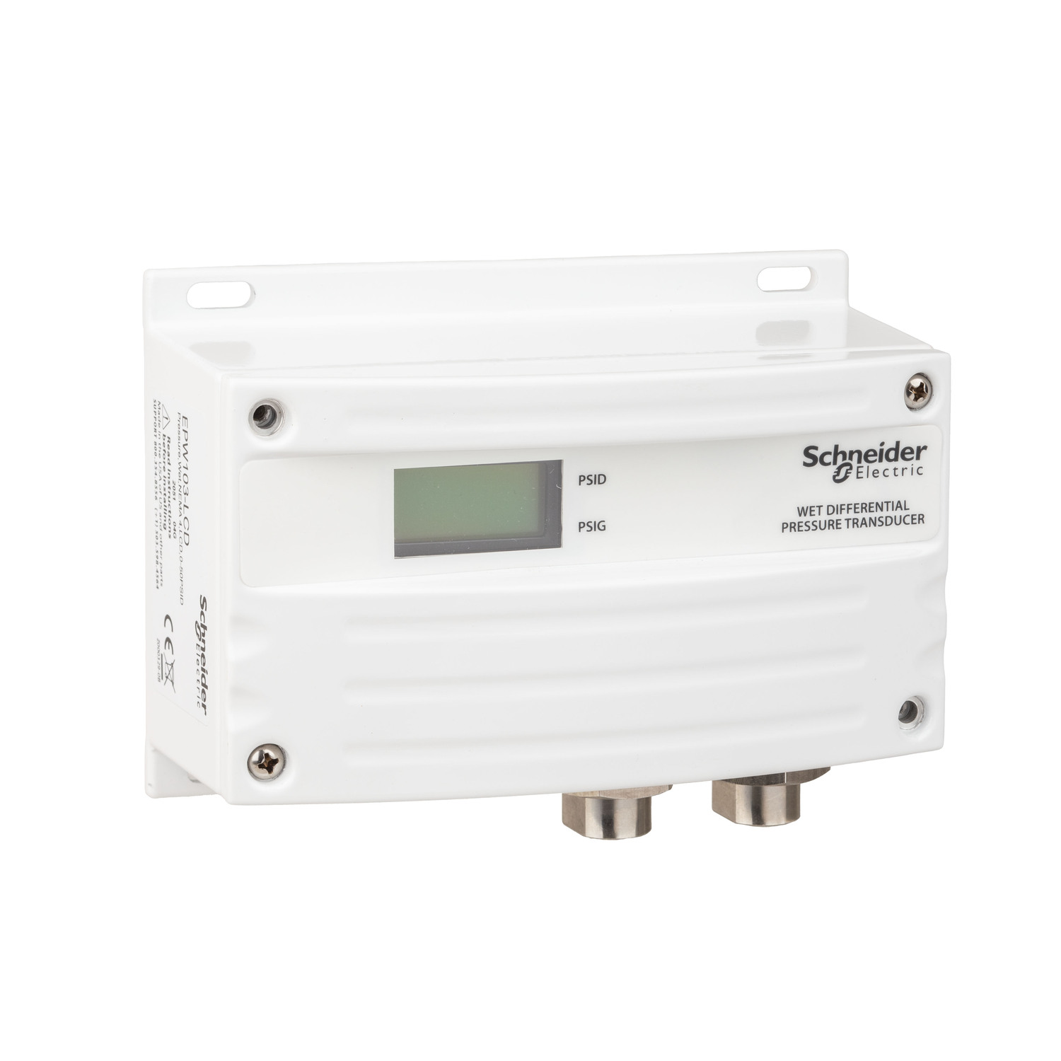 Sensor Diferencial de Presion P/ Agua Selec Rango 0-10/20/50/100 Psid Salida Selec 0-5V/0-10V/4-20mA EPW104 — Schneider Electric — Schneider Electric