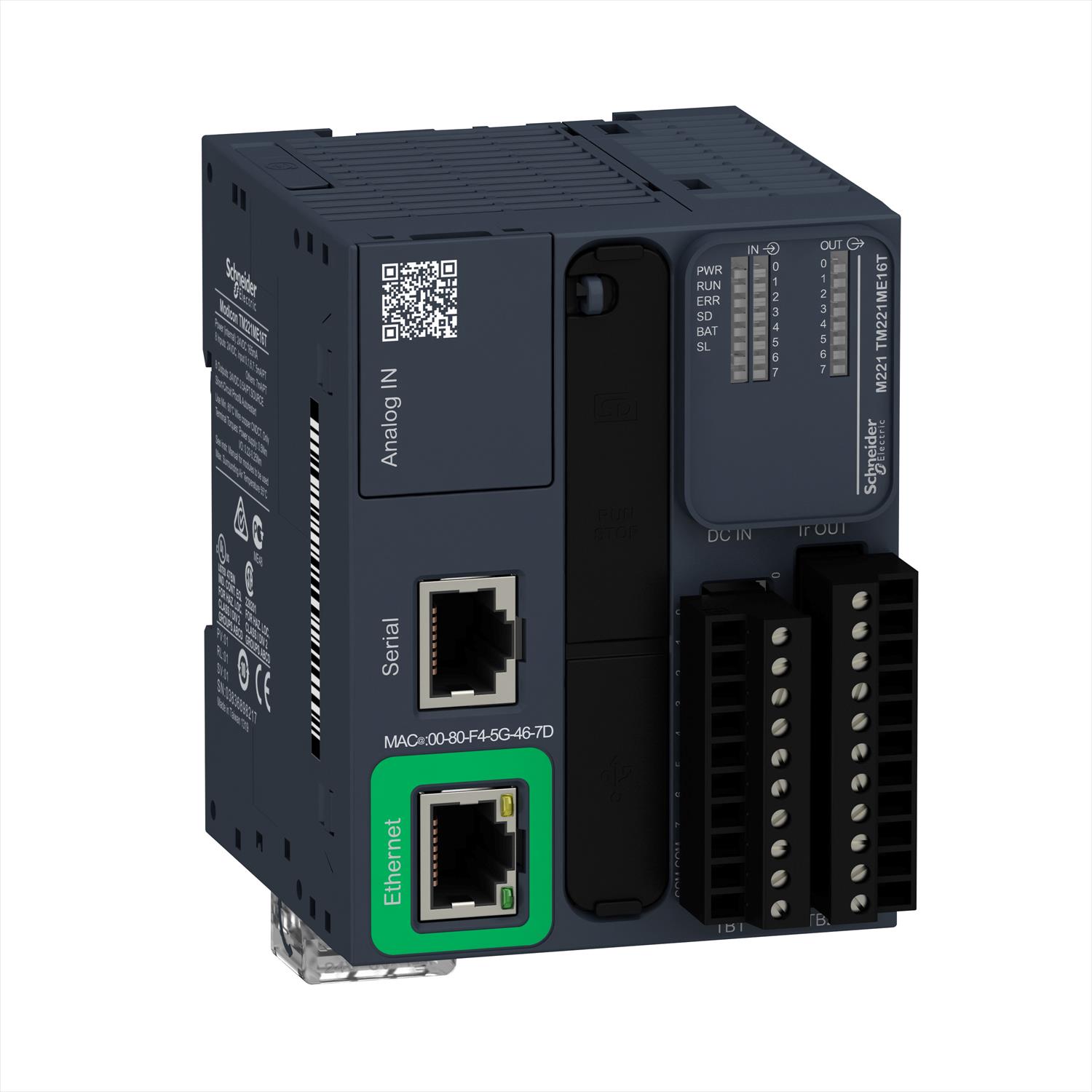Plc/m 24VC 8ED+2EA/8SD Ser+eth Tor TM221ME16T M221 — Schneider Electric — Schneider Electric