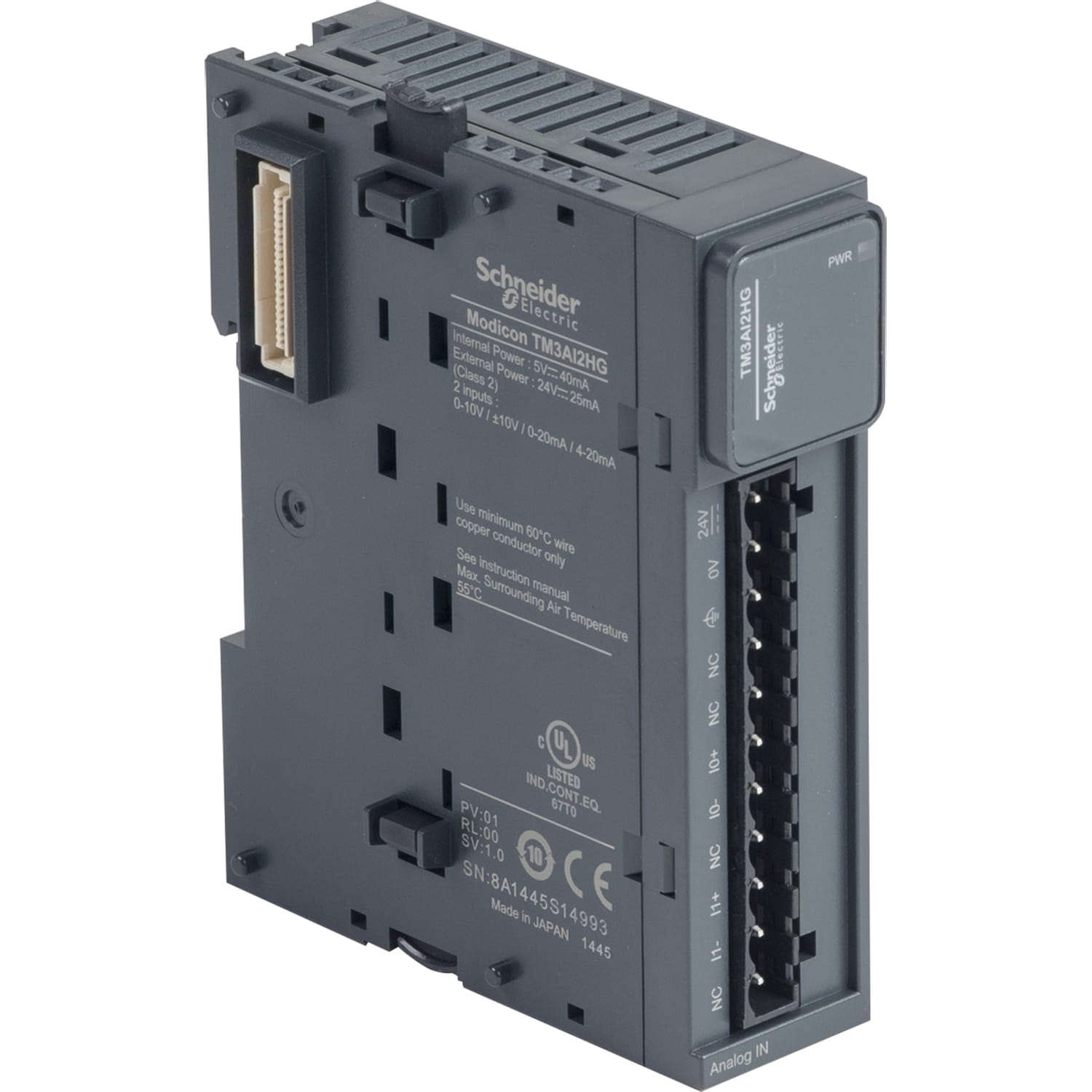 Modulo 2EA/TENSION/CORR Resorte TM3AI2HG M221 — Schneider Electric — Schneider Electric