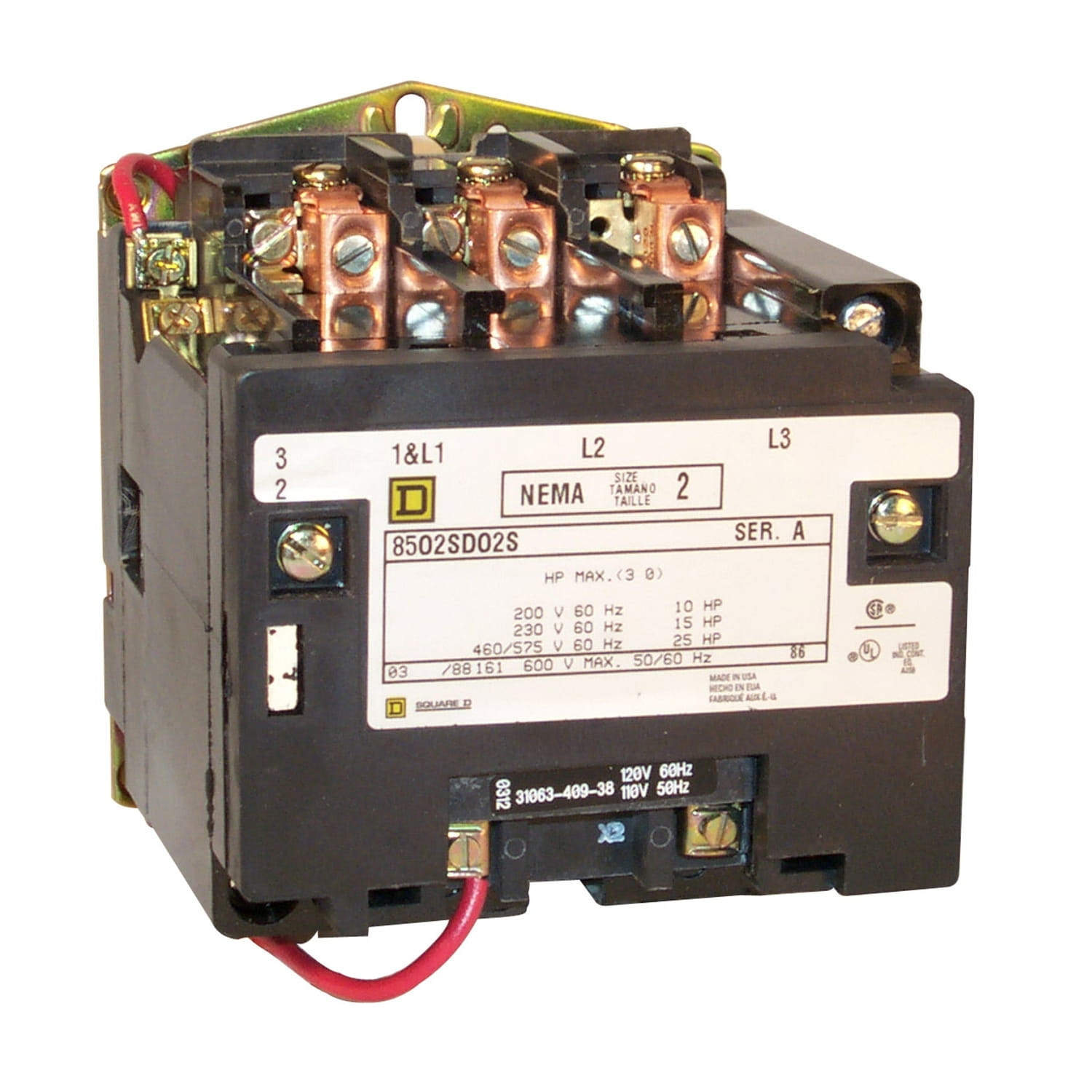 Contactor 45A bobina 110VAC 8502SDO2V02S Schneider — Schneider