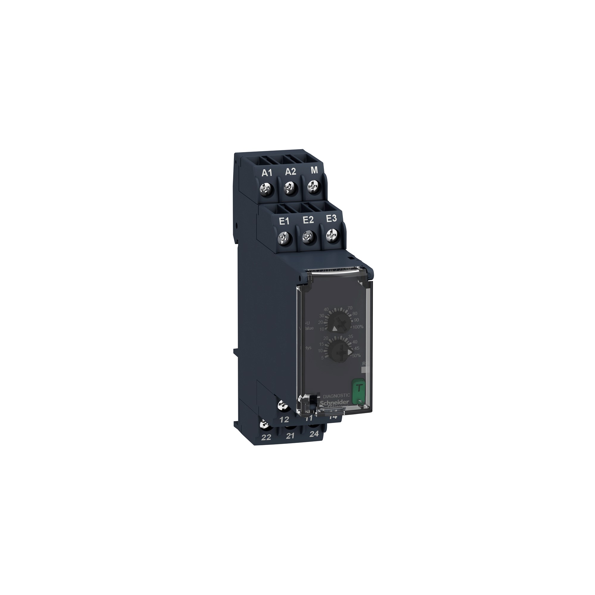 Relé CONTROLSOBRETENSION 1 V/100 V AC/DC, 2 NANC RM22UA22MR Schneider Electric — Schneider Electric