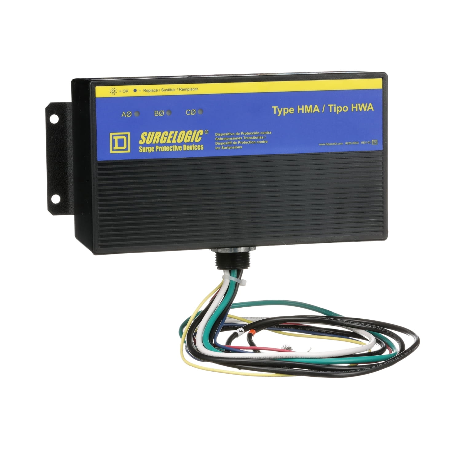 Supresor de Transientes 100kA 480Y/277VAC 3P4W T4X TVS4HWA10X — Schneider Electric — Schneider Electric