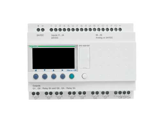 Zelio 16E/10S Tran Con Reloj 24VCC Con Pant SR3B262BD — Schneider Electric — Schneider Electric