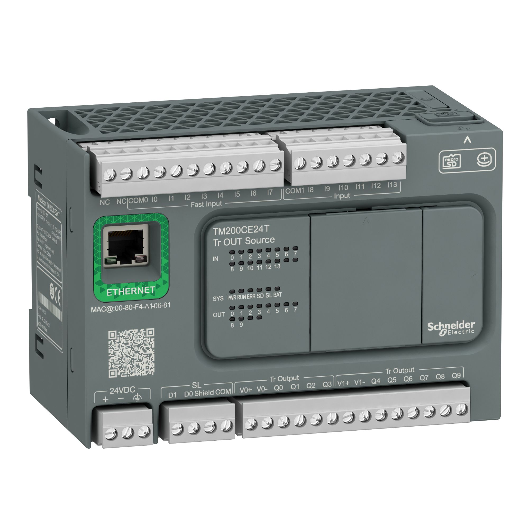 PLC M200 23 I o 24VDC Ethernet TM200CE24T — Schneider Electric — Schneider Electric
