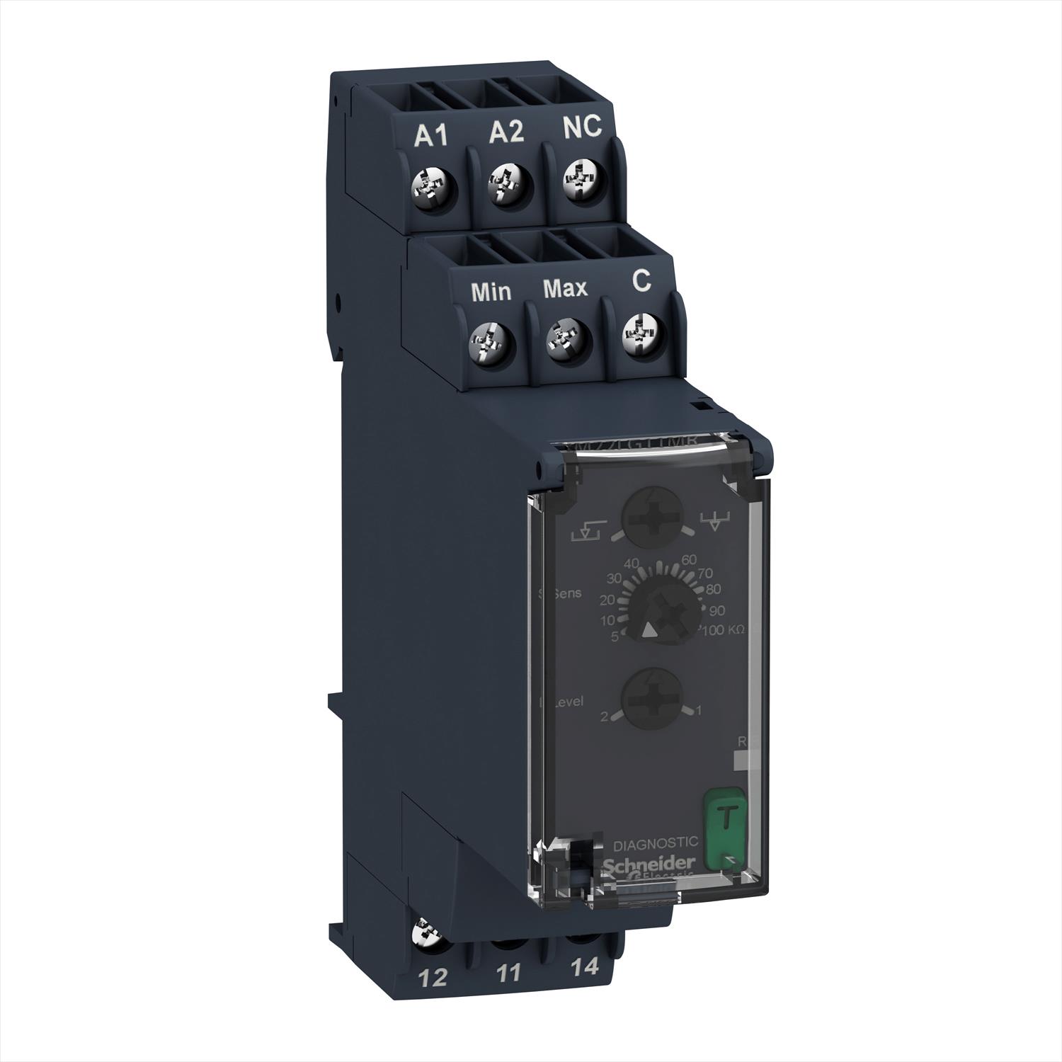 Relé CONTROL NIVEL 24-240 V AC/DC 1NANC RM22LG11MR Schneider Electric — Schneider Electric