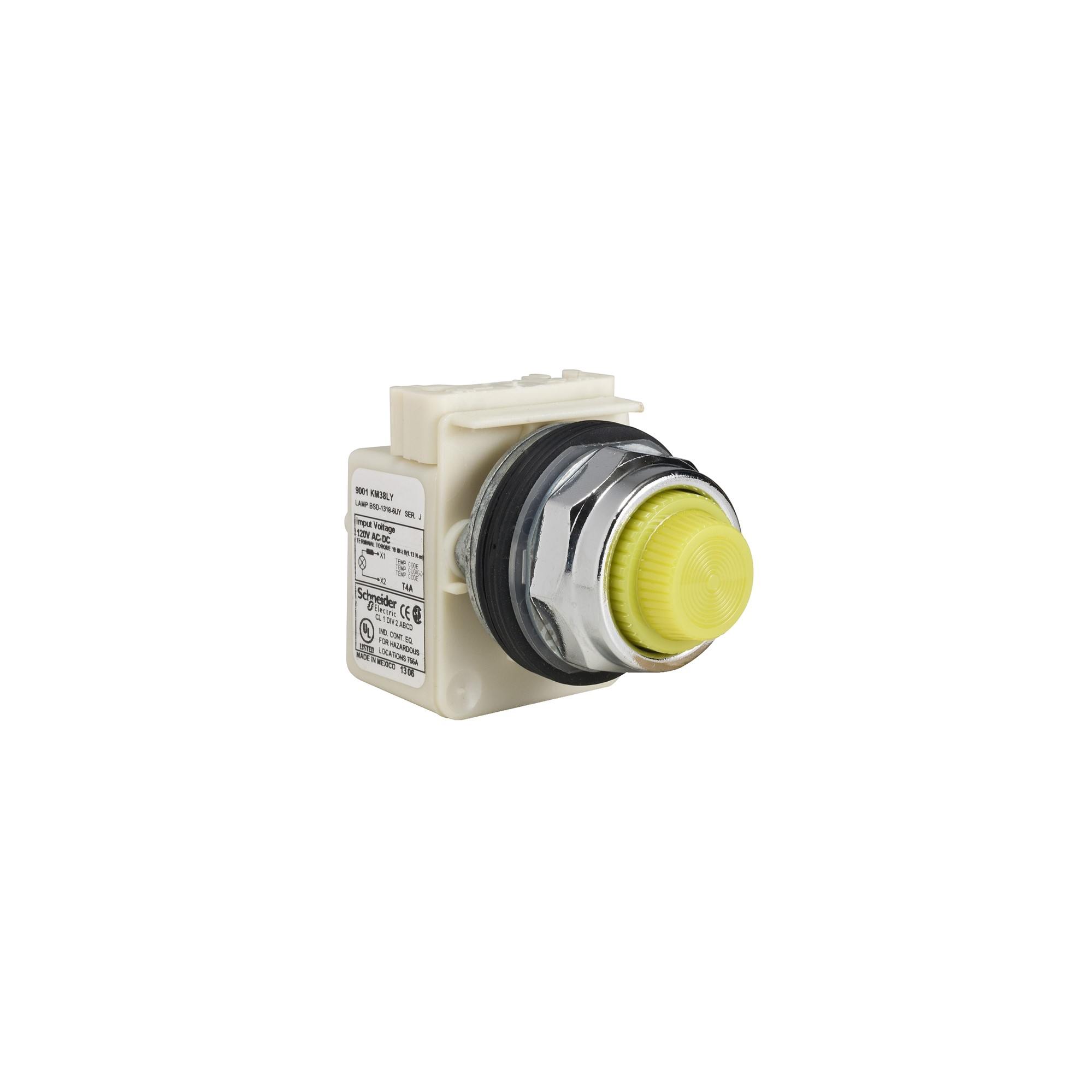 Piloto Amarillo LED 110VAC-DC 9001KP38LYY31 — Schneider Electric — Schneider Electric