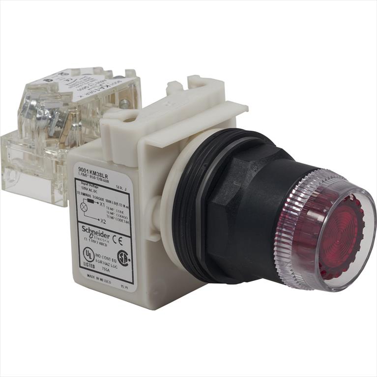 Pulsador NEMA 30mm Pla LED Ver 120VAC/CC 9001SK1L38LGGH13 — Schneider Electric — Schneider Electric
