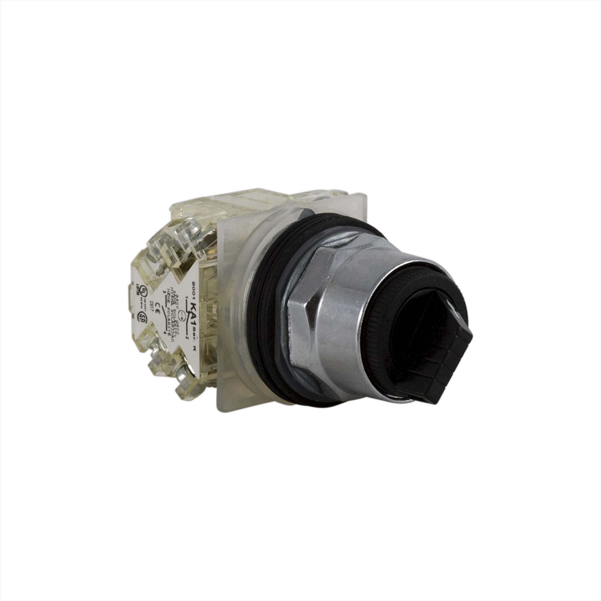 Selector NEMA 30mm Met 2POS Fijas 2NA2NC 9001KS11BH2 — Schneider Electric — Schneider Electric