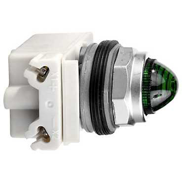 Piloto NEMA 30mm Met LED Ver 120VAC/CC 9001KP38LGG9 — Schneider Electric — Schneider Electric