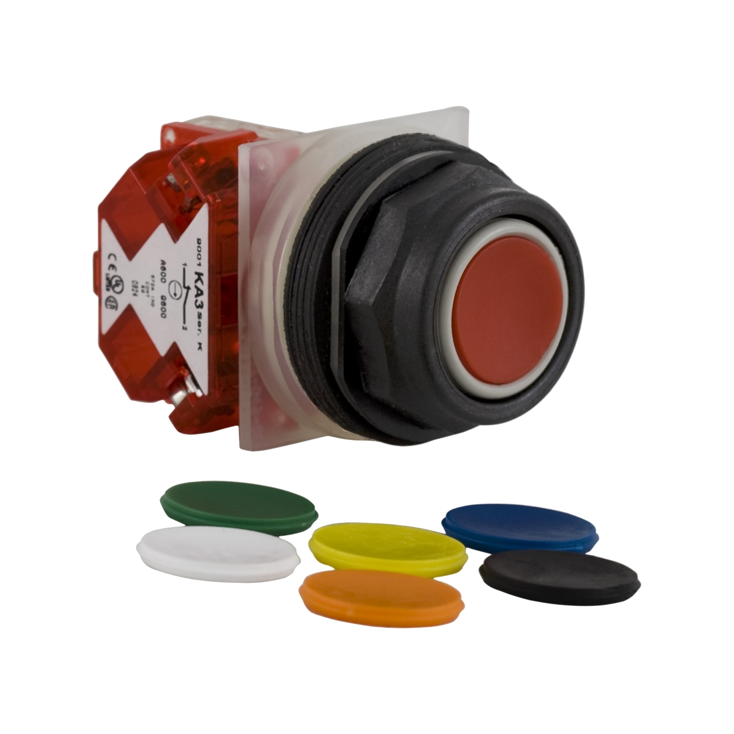 Pulsador NEMA 30mm Pla Ras 7COLOR 1NC 9001SKR1UH6 — Schneider Electric — Schneider Electric