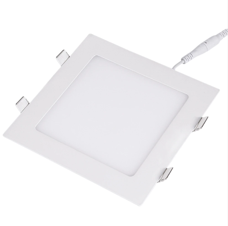 Panel LED Circular Embutido -24W 3000K IP44 Negro (SN-24NSC)