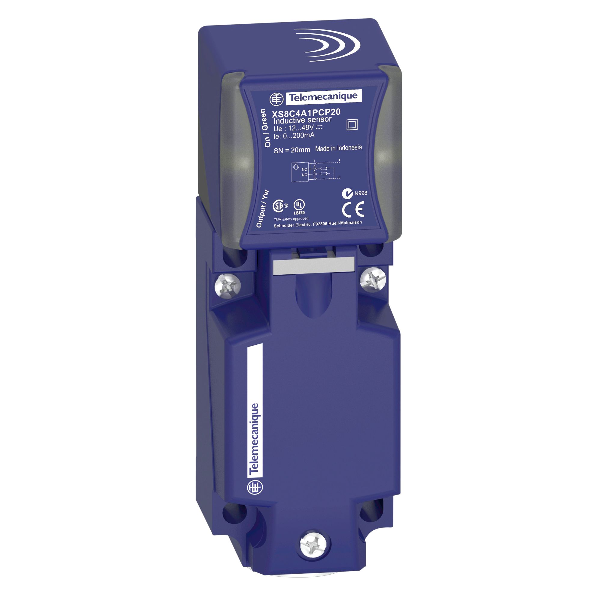 Sensor Ind Rect 20mm Pnp Na/nc 4H XS8C4A1PCG13 — Schneider Electric — Schneider Electric
