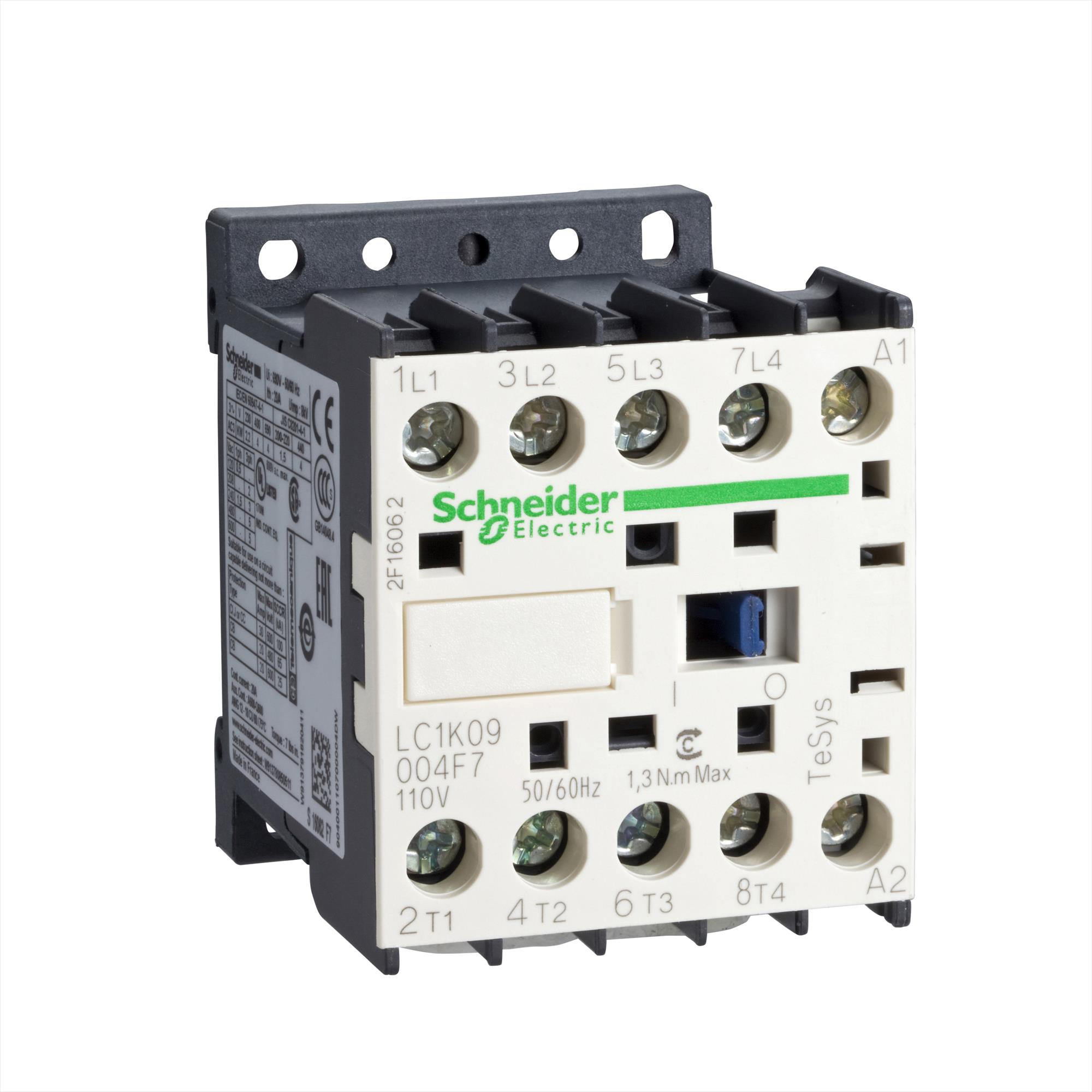Contactor 9A bobina 48V LC1K09008E7 Schneider — Schneider