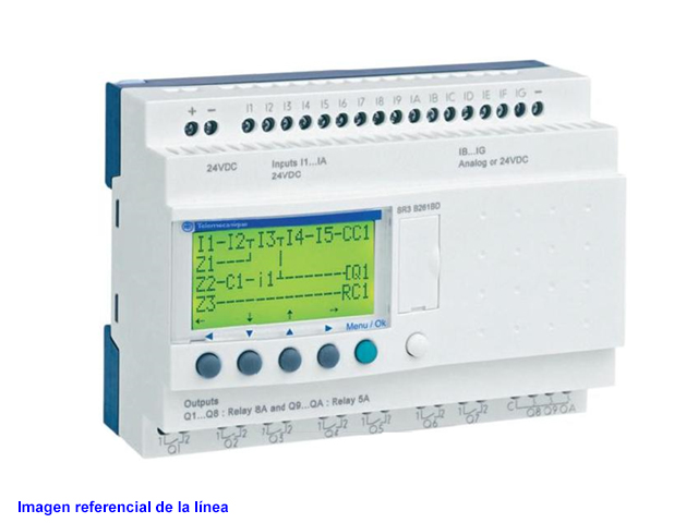 Zelio 16E/10S Con Reloj 24VAC SR3B261B — Schneider Electric — Schneider Electric